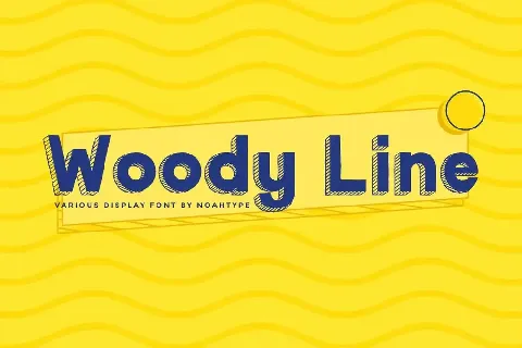 Woody Line Demo font