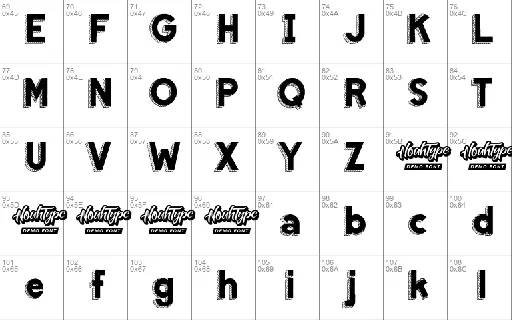 Woody Line Demo font