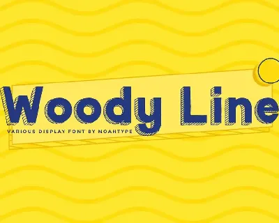 Woody Line Demo font