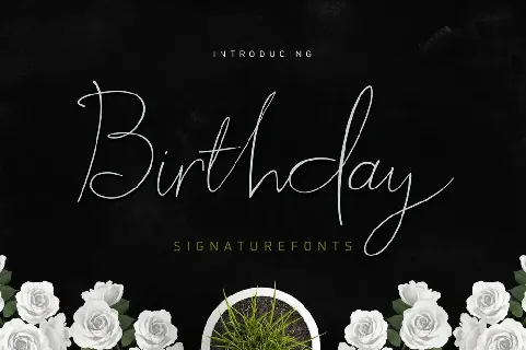 Birthday Script font