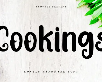 Cookings font