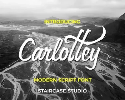 Carlottey Calligraphy font