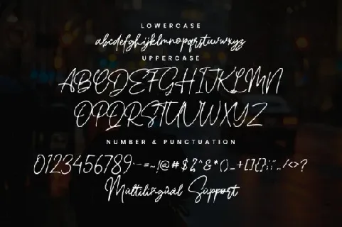 Gatheline Signature font