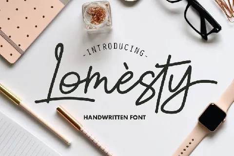 Lomesty Handwritten font