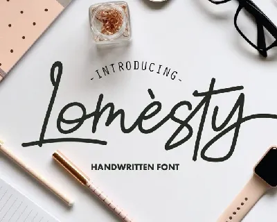 Lomesty Handwritten font