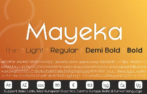 Mayeka Typeface font