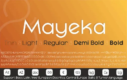 Mayeka Typeface font