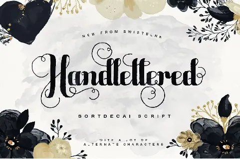 Sortdecai Script font