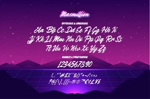 Maxmillion font