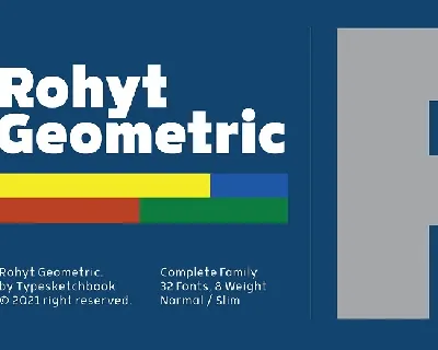 Rohyt Geometric font