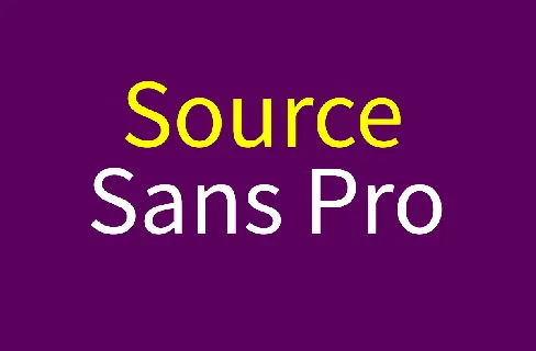 Source Sans Pro Family font