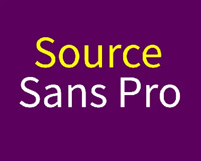 Source Sans Pro Family font