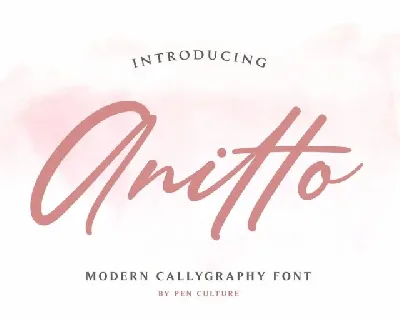 Anitto Calligraphy font