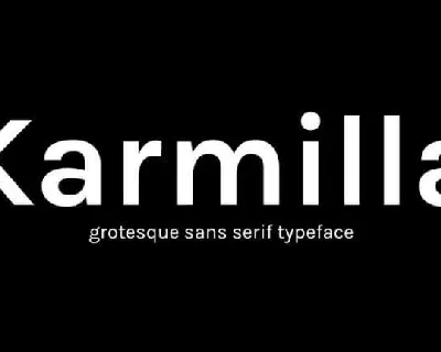 Karmilla font