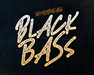 Black Bass Display font