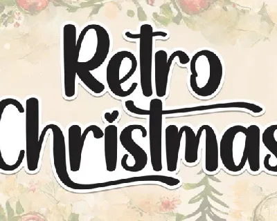 Retro Christmas Script font