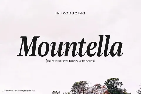 Mountella font