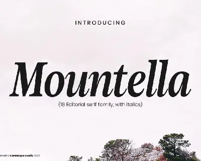 Mountella font