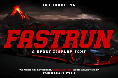 Fastrun font