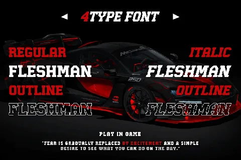 Fastrun font