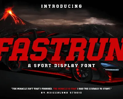 Fastrun font