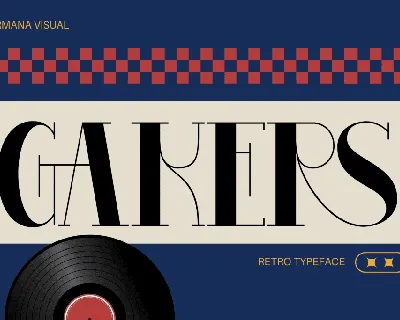 Gakers Retro font