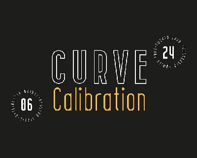 CURVE Calibration Typeface font