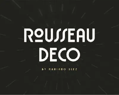 Rousseau Deco Free font