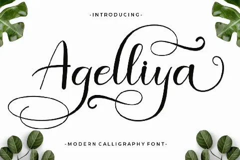 Agelliya Script font