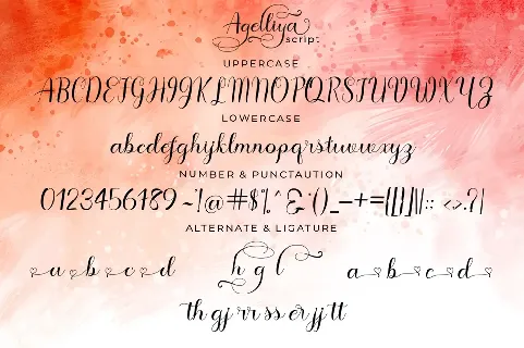 Agelliya Script font