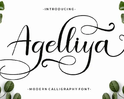 Agelliya Script font