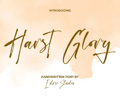 Harst Glory Demo font