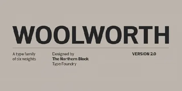 Woolworth Family font