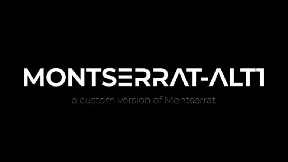 Montserrat-Alt1 font