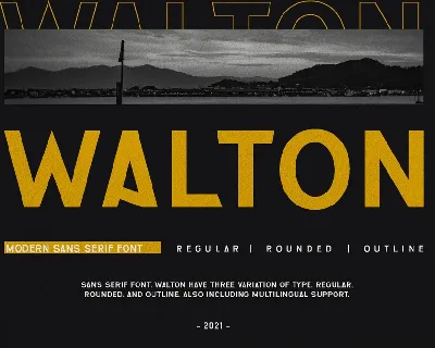 Walton font