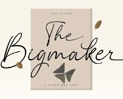 The Bigmaker font