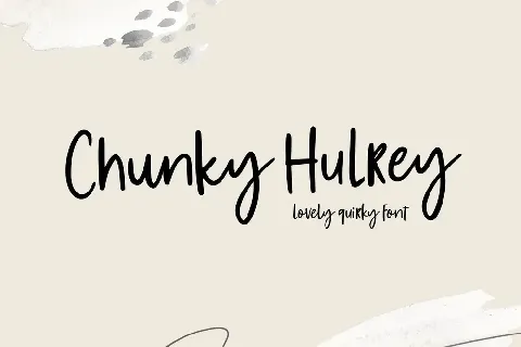 Chunkey Hurley font