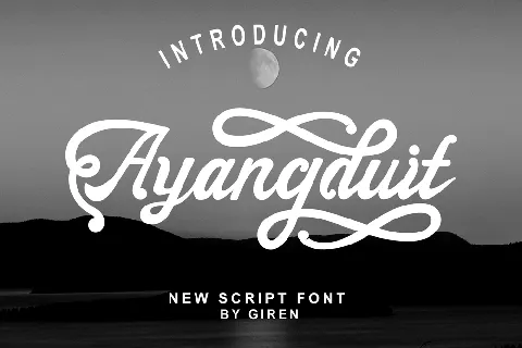 Ayangduit Script font