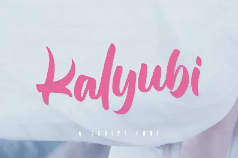 Kalyubi Script font