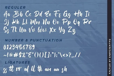 Kalyubi Script font