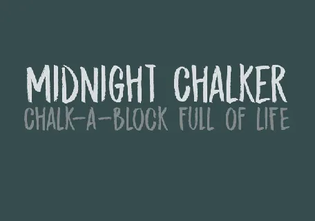 DK Midnight Chalker font