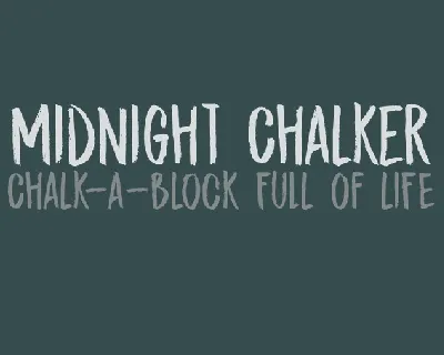 DK Midnight Chalker font