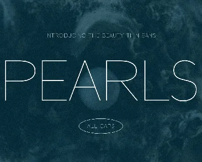 Pearls font