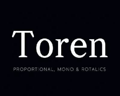 Toren font