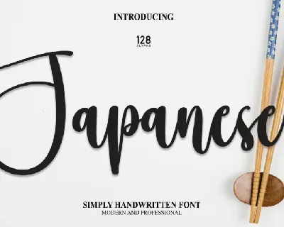 Japanese Script font