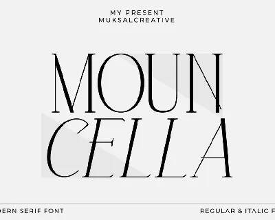 Mouncella font