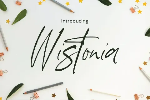 Wistonia Signature font