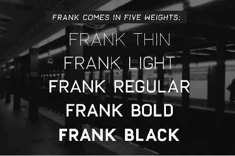 Frank font