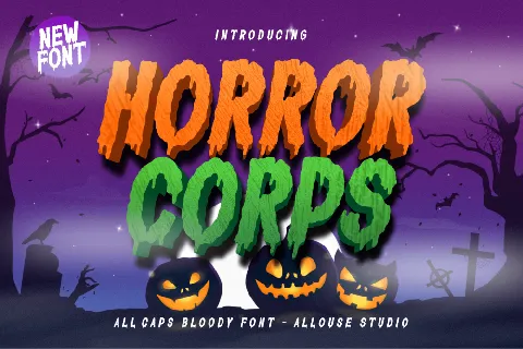 Horror Corps font