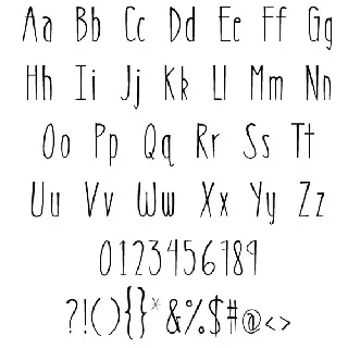 MRF Pixeldust font